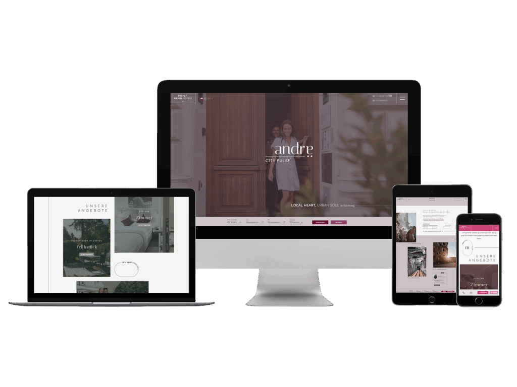 Mockup der Wendlhotels