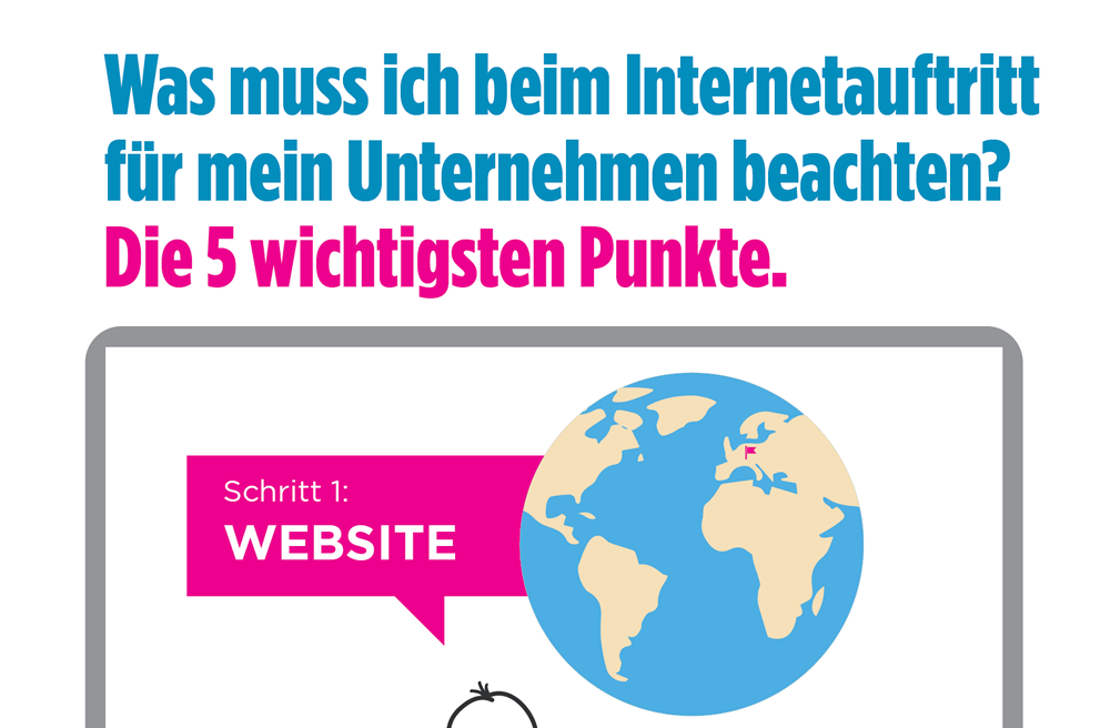 Die 5 wichtigsten Punkte für Ihren Internetauftritt